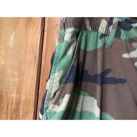 GI Camo Pants Size 35-39 Adjustable Drawstring Cuffs 6 Pockets Button - Picture 4 of 9